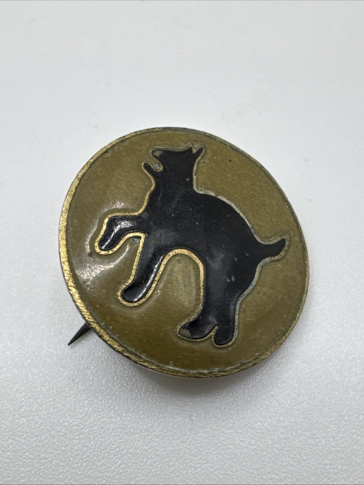 Army crest DI DUI PB pinback ww2 81st INFANTRY DIVISION patch-type WWII