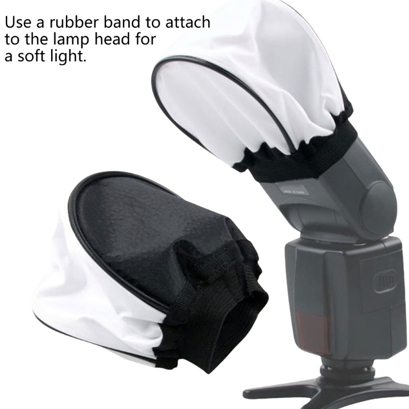 Camera Flashes Bounce Diffuser Caps, Softbox Light Modifiers for Speedlight