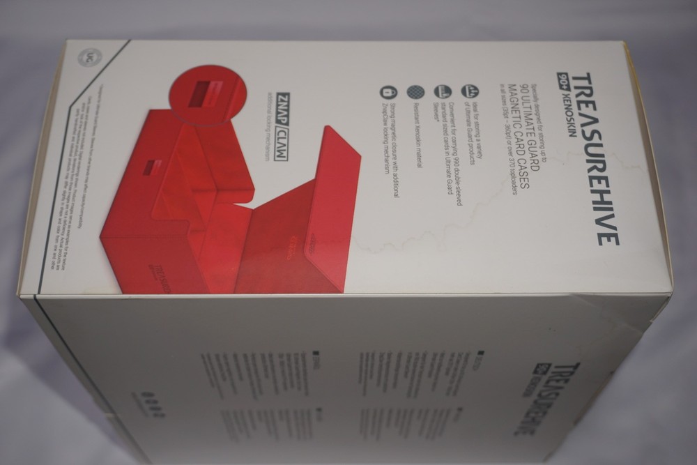 Treasurehive Xenoskin 90+ Monocolor Red Ultimate Guard Deck Box NEW