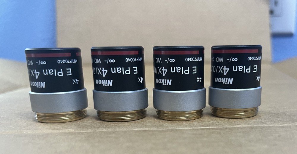 Nikon E Plan 4X/0.10 ♾/ - WD 30 Microscope Lens Objective MRP70040
