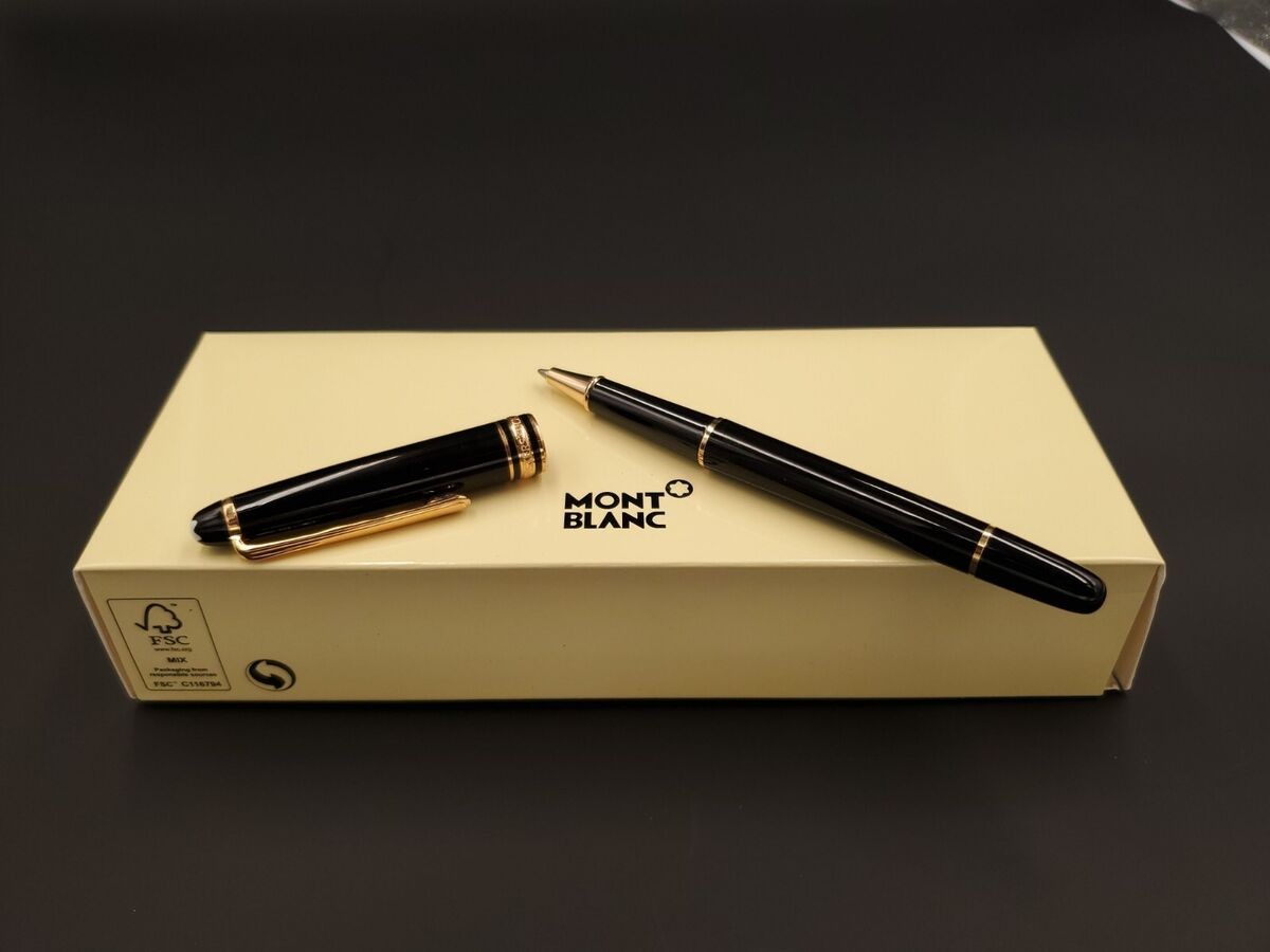 MB Gold Classique Luxury Rollerball Pen 163 New With Box OME New