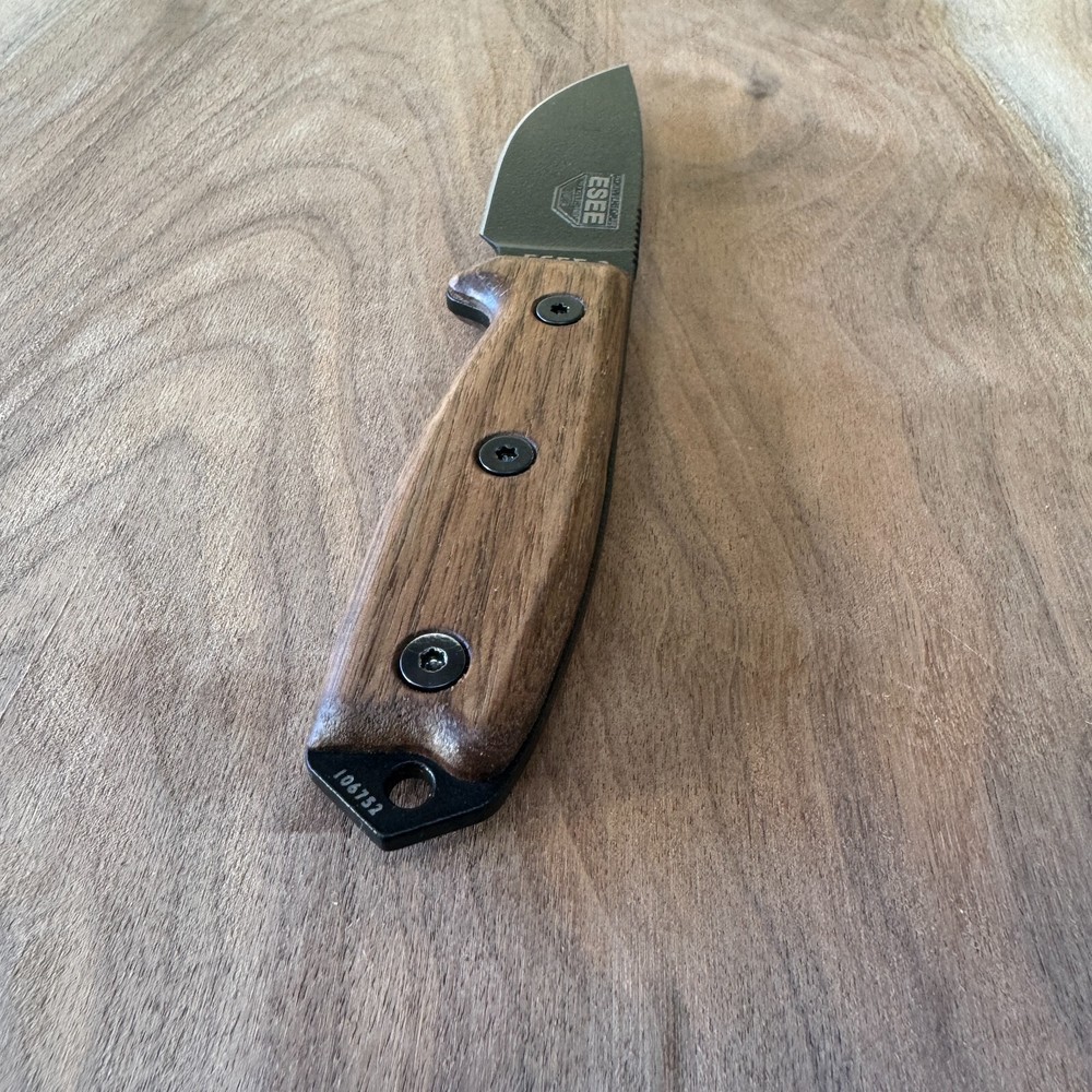 Scales compatible with ESEE-3/4 knife Walnut