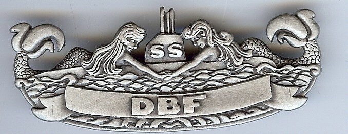 DBF Pin - Silver Tone Pewter 3 ink Pewter -BCP c6874