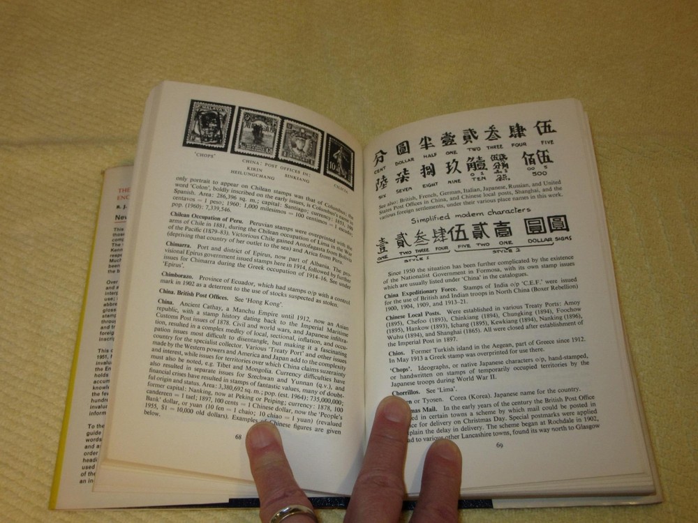 The Stamp Collector's Encyclopaedia by R. J. Sutton, Revised Ed; 6th ed.