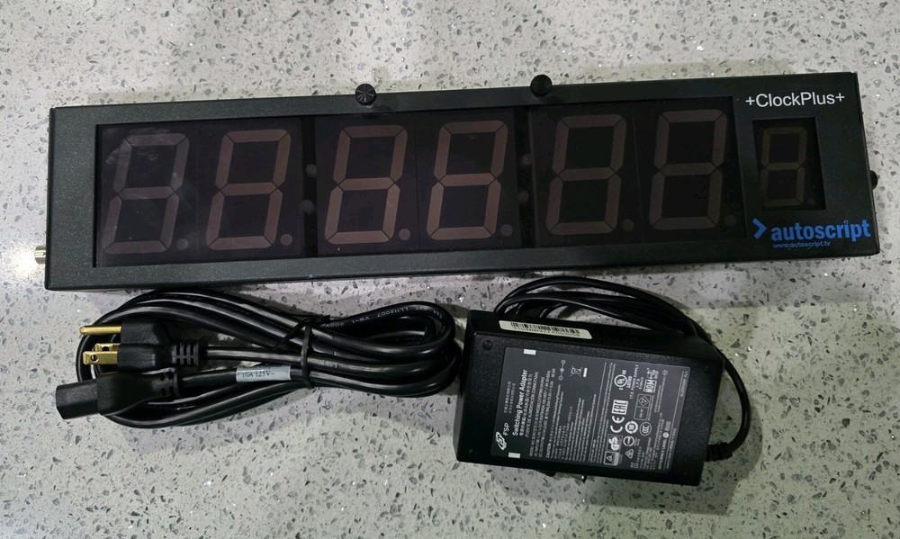 Autoscript Clock Plus LED SMPTE/EBU Timecode Display