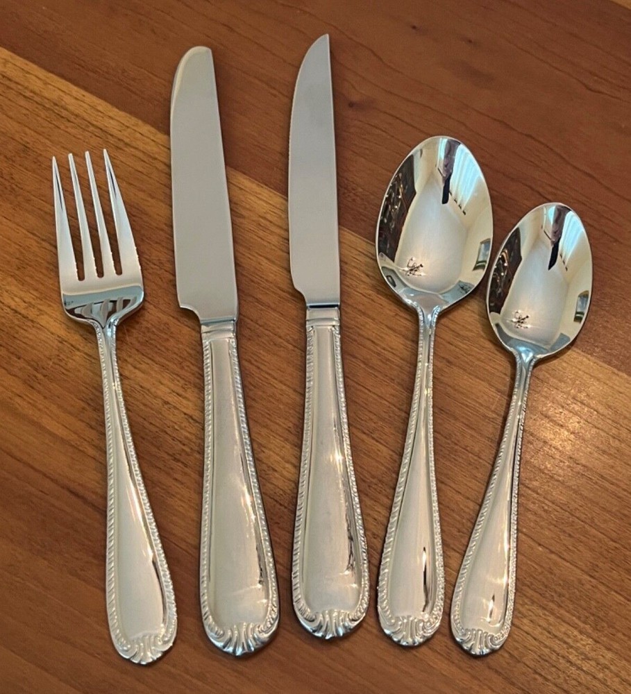 Reed & Barton DOMAIN 18/10 Stainless Flatware  Glossy Rope Edge - Choice