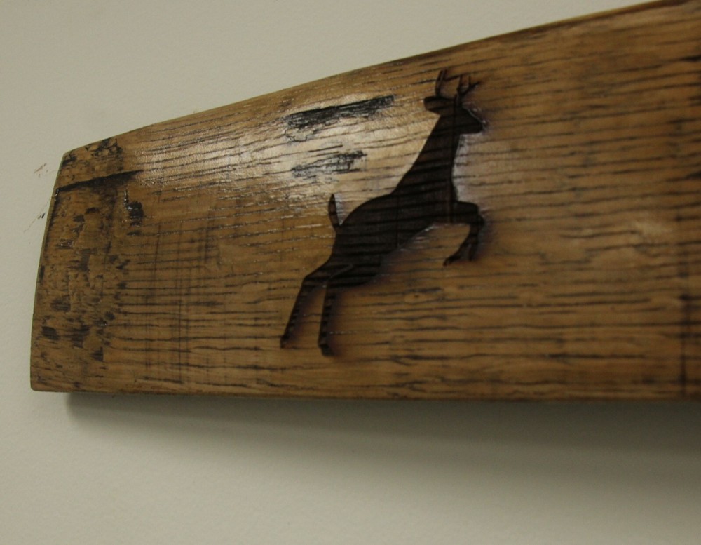 Horizontal Crossbow/ Bow Wall Mount Whiskey Stave