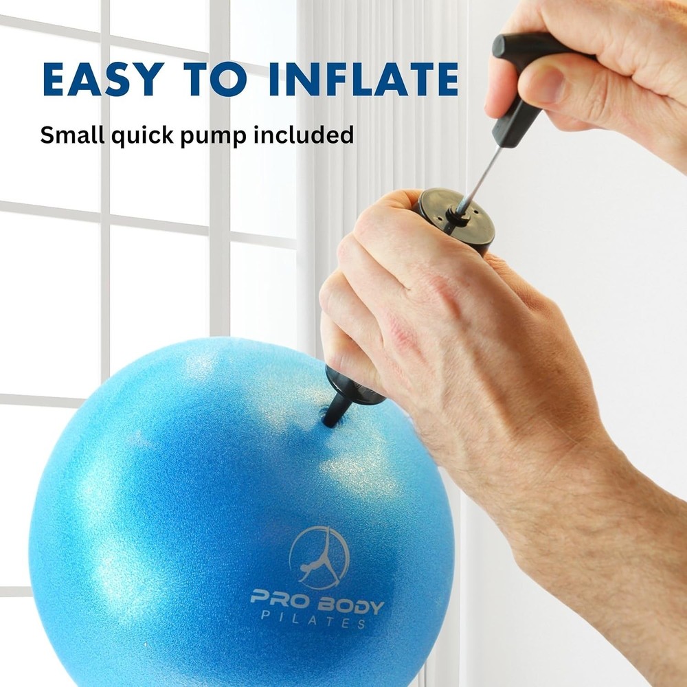 Versatile Small Exercise Ball with Pump for Core Strength & Posture Improvement