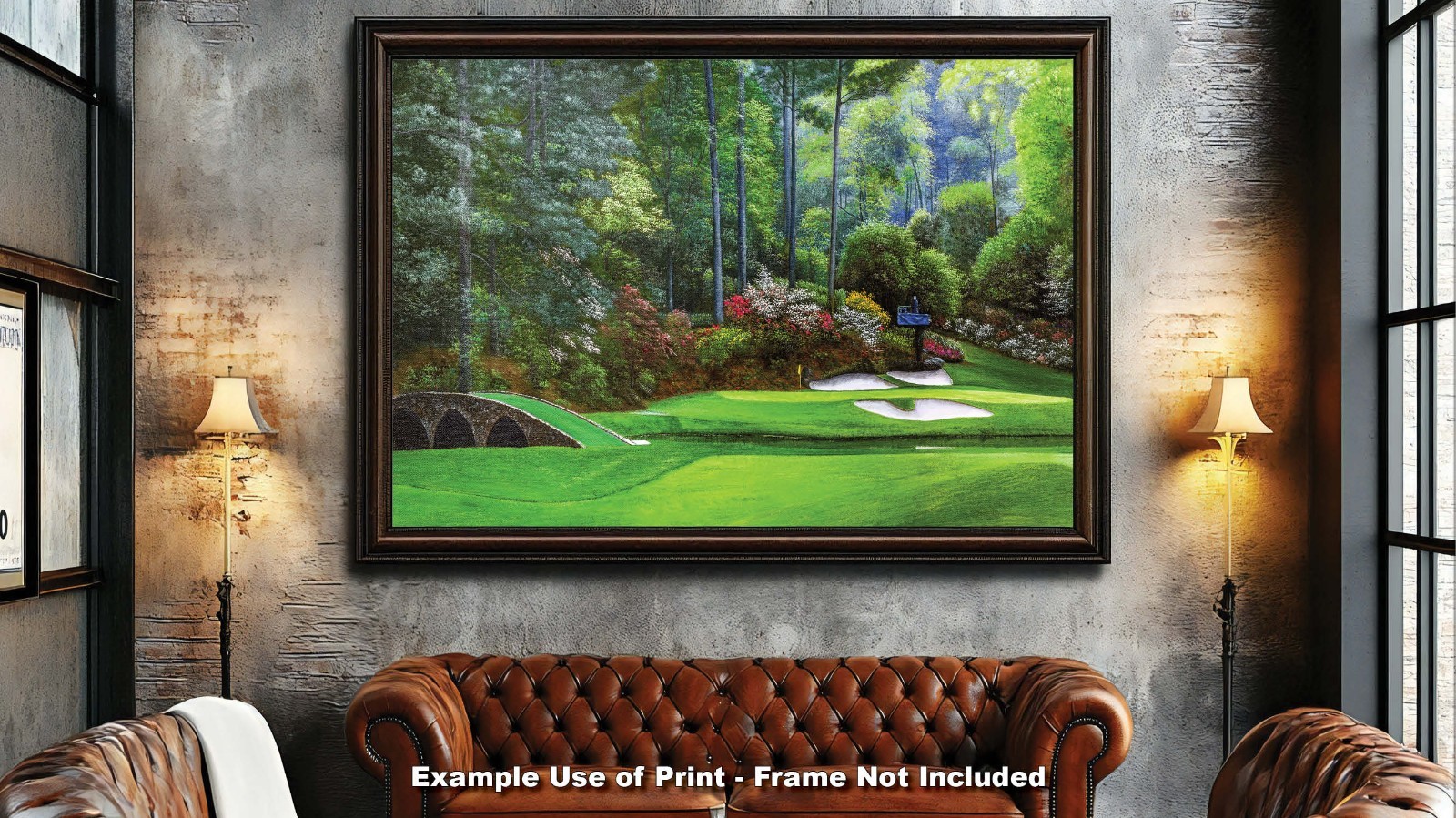 Augusta National Golf Hole 12 Golden Bell Masters Amen Corner PGA Art Print Ri4