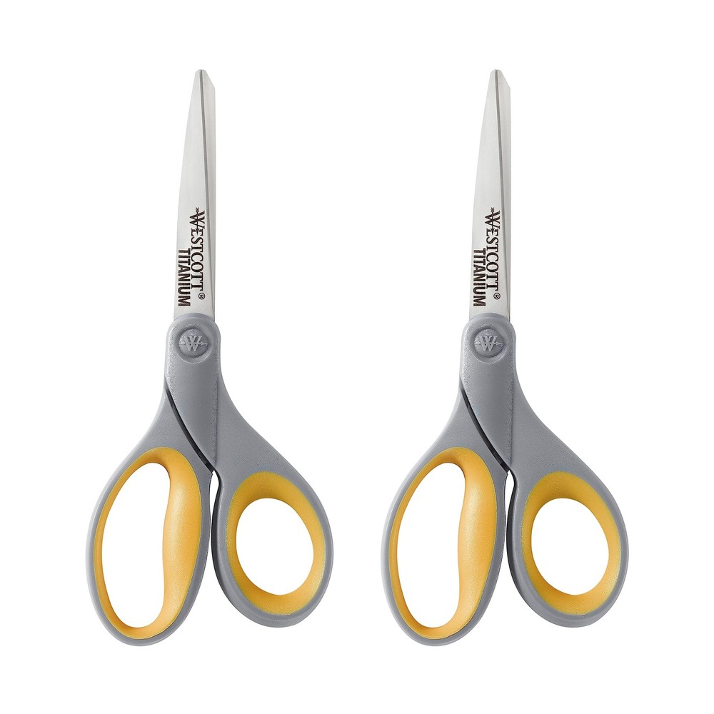 Westcott 2 Titanium Bonded Scissors and 2 Ceramic Utility Cutters, 4-Pack