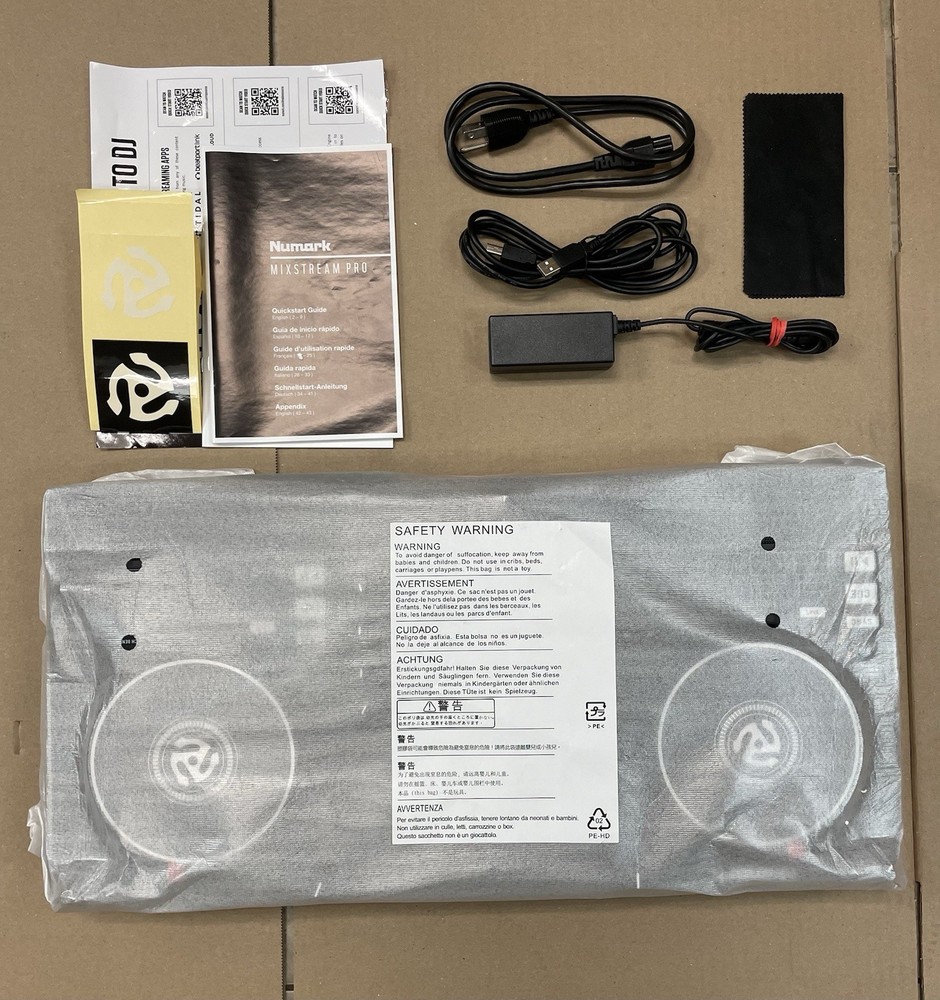 NUMARK MIXSTREAM PRO + Double Deck WiFi DJ Controller with Built-in Speakers