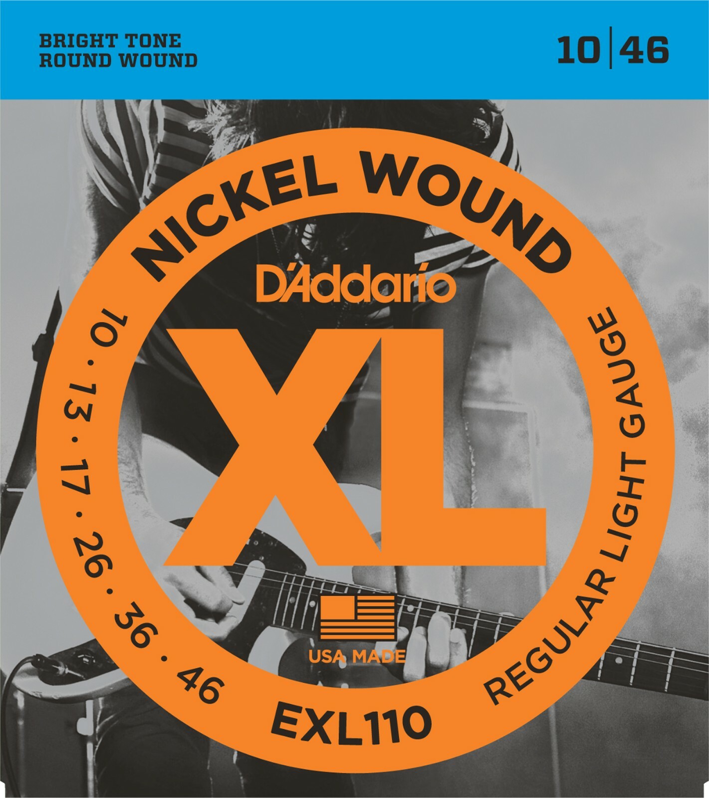 D'Addario EXL110 Electric Guitar Strings 10-46 Regular Light