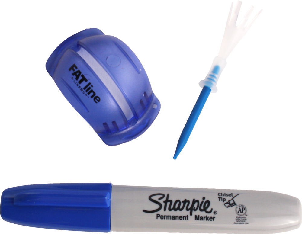 Fat Line Line M Up Precision Golf Ball Alignment Tool with Stencil, Marker, Tee