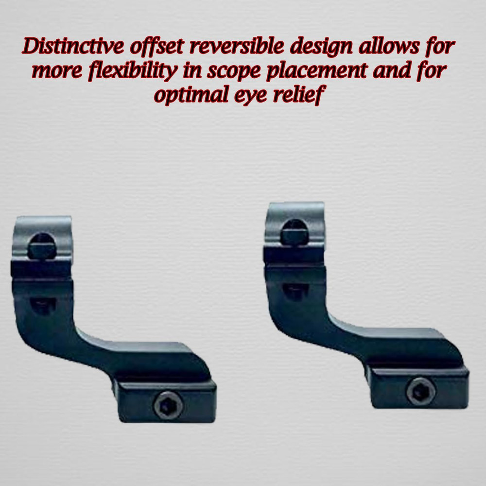 Offset Reversible 1 Inch Diameter Rifle Scope Rings 1 Scope Mount...