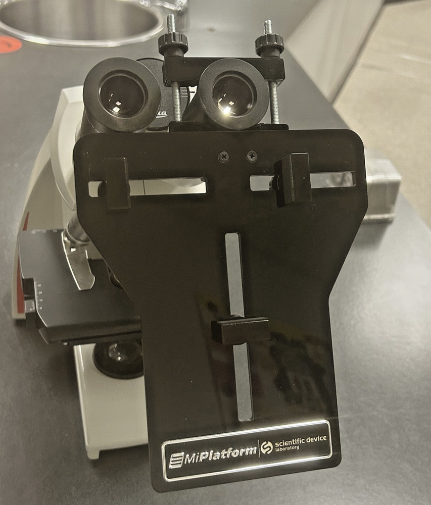 MiPlatform Scientific Microscope Phone Adapter Holder Picture Lab Flick Open Box