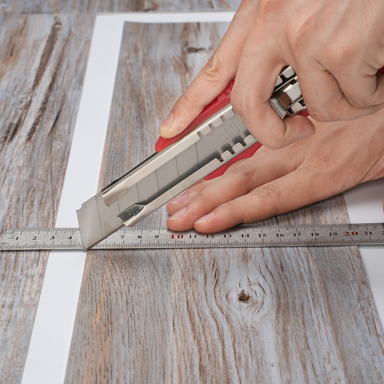 VEVOR Self-Adhesive PVC Vinyl Floor Plank Wood Tiles Peel Stick 36PCS 54 sq.ft