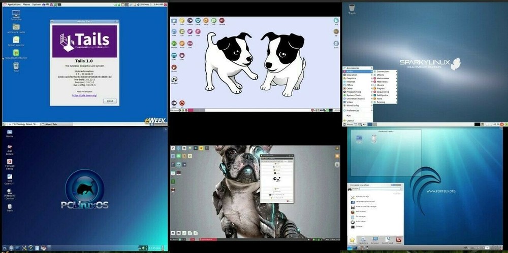 Linux 21 Pack Pentesting Security Operating Systems Caine - Kali - Parrot - Deft