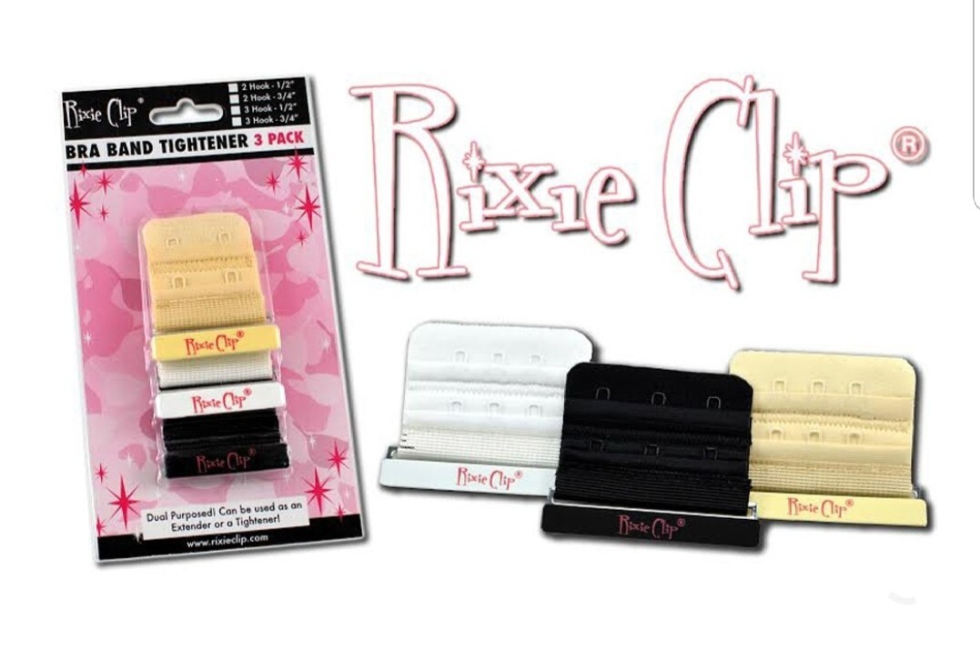 Rixie Clip Bra Band Size Reducer 3-Pack