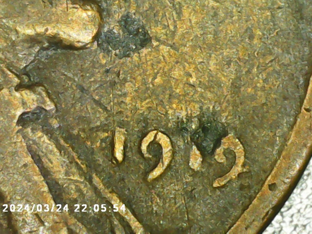 1919 No Mint Mark Wheat Penny Lamenation Error Obverse/Reverse