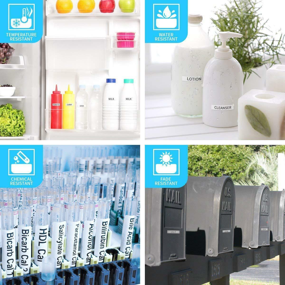 5 PK For Brother P-Touch TZe-231 TZ-231 12mm White Standard Laminated Tape