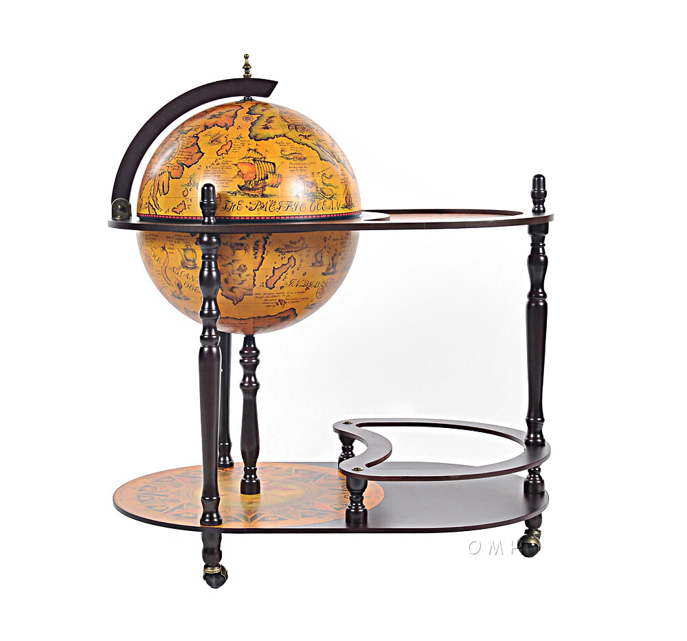 Exotic Globe drink trolley  Red