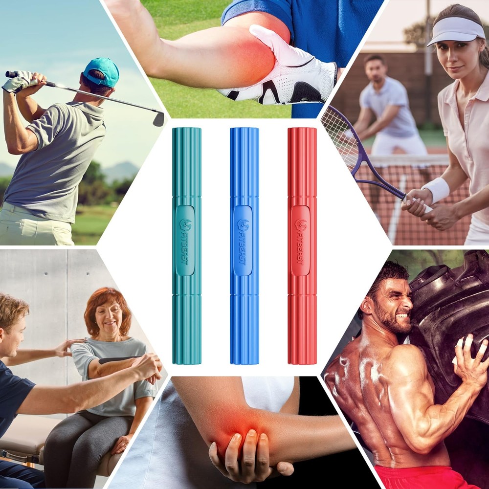 Hand Exerciser Bars for Physical Therapy - Relieves Tendonitis Pain & Improve...