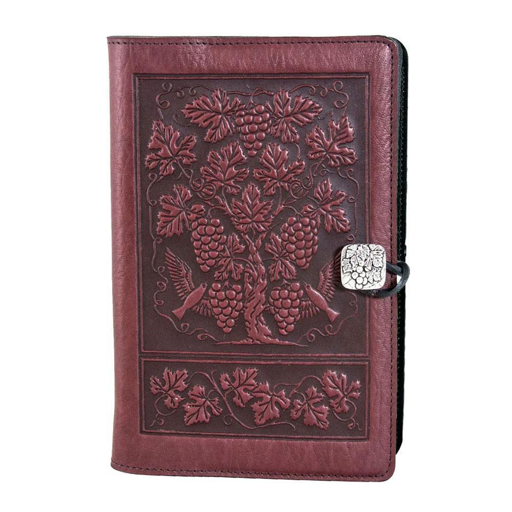 Handmade Grapevine Design Red Wine Leather Journal Diary Notebook