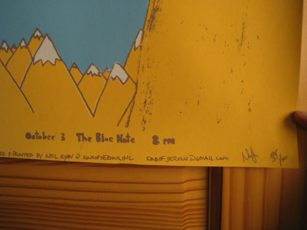 Yonder Mountain String Band Poster Silk Screen Signed And Numbered The