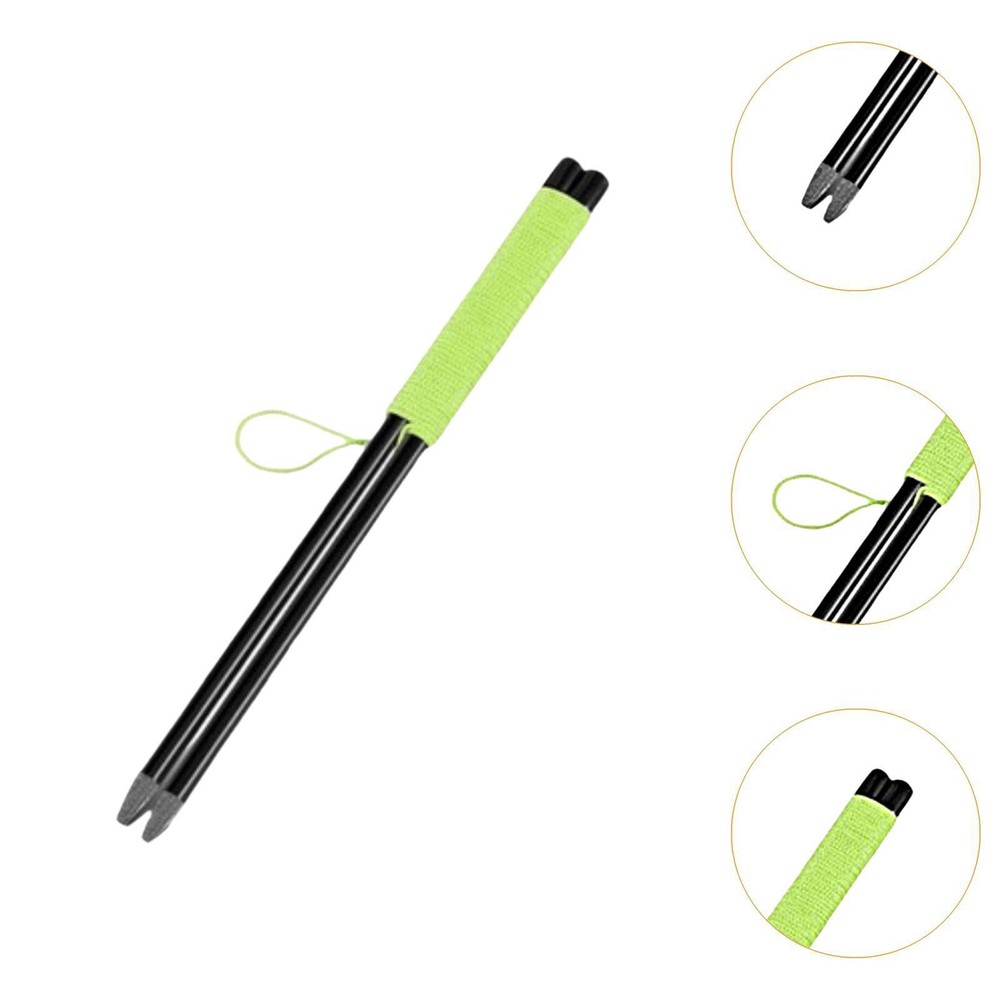 Golf Putting Aid String with Pegs Compact Storage Bucket Rope Swing Trainer for