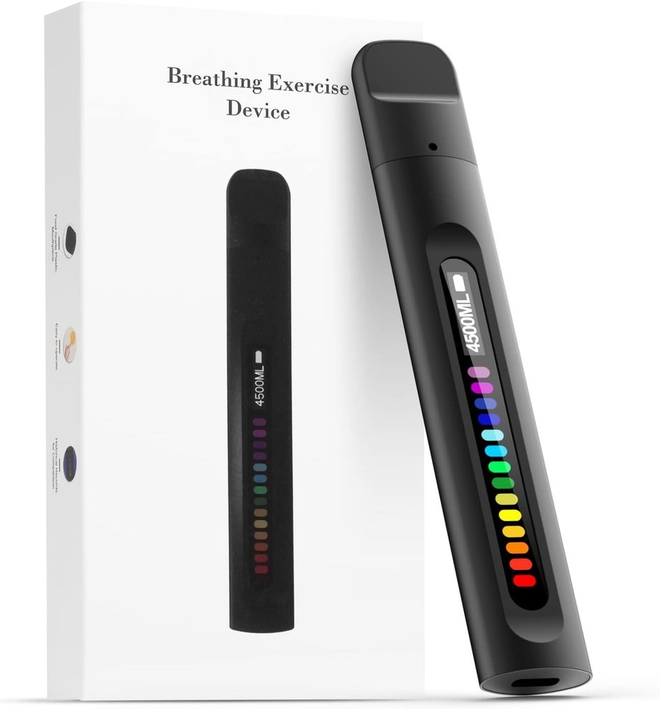 Smart Breathing Trainer RMT Lung Exerciser Guided Assistant for Athletes