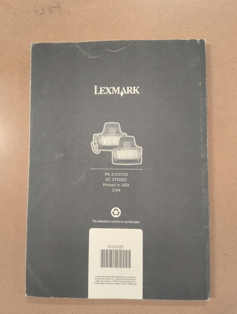 Lexmark 4200 Series User's Guide / Manual Paperback - 2004