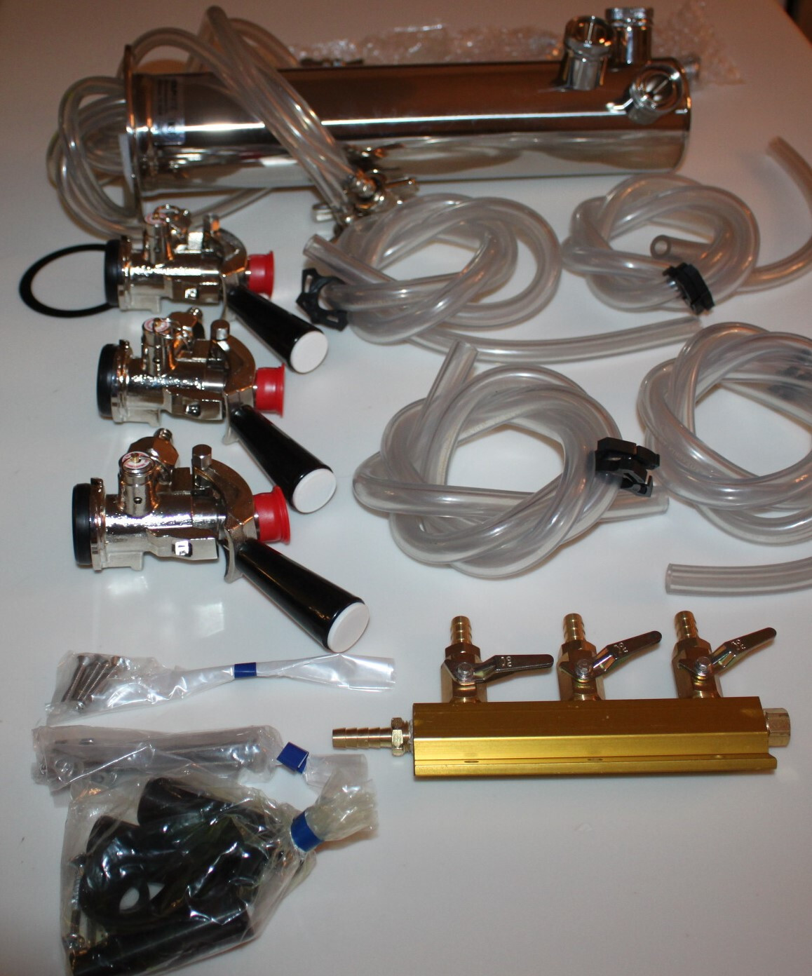 Taprite 43-0145-00 Kegerator Premium Triple Faucet Dispenser Kit ( D4743TTKSS )