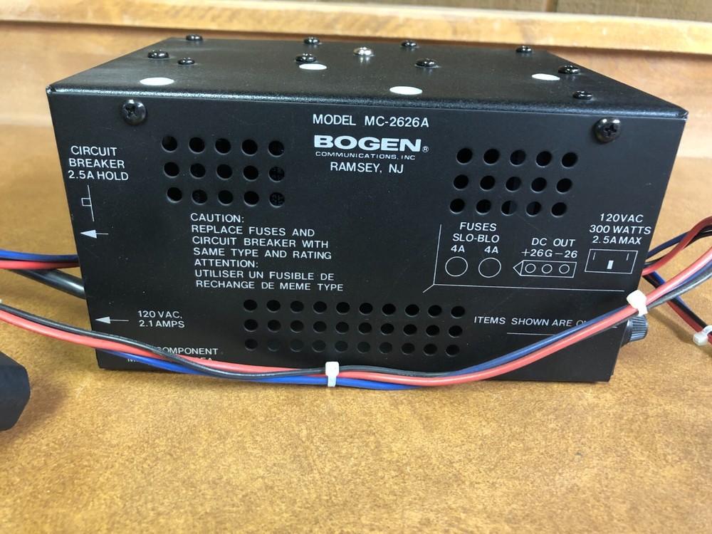 BOGEN MC-2626A Power Supply for a Multicom 2000
