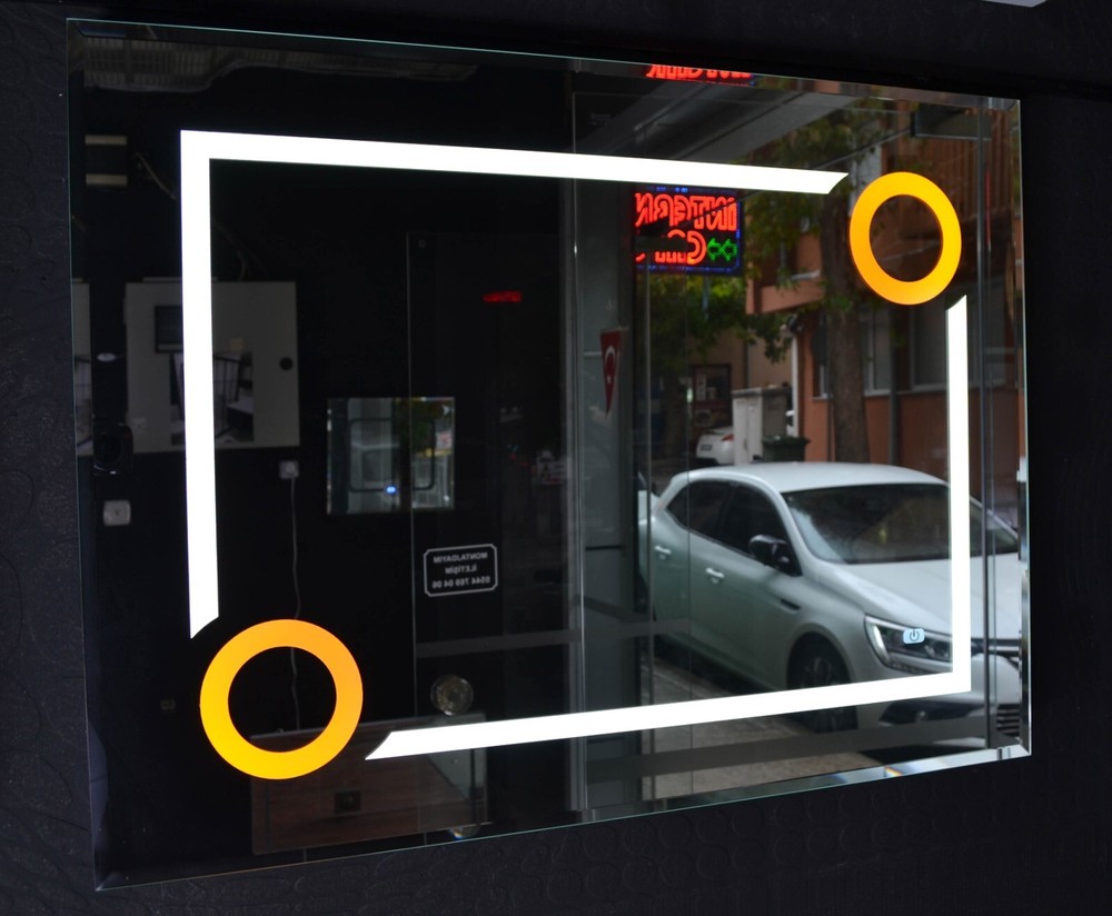 Touch Mirror LED Patterned and Colored