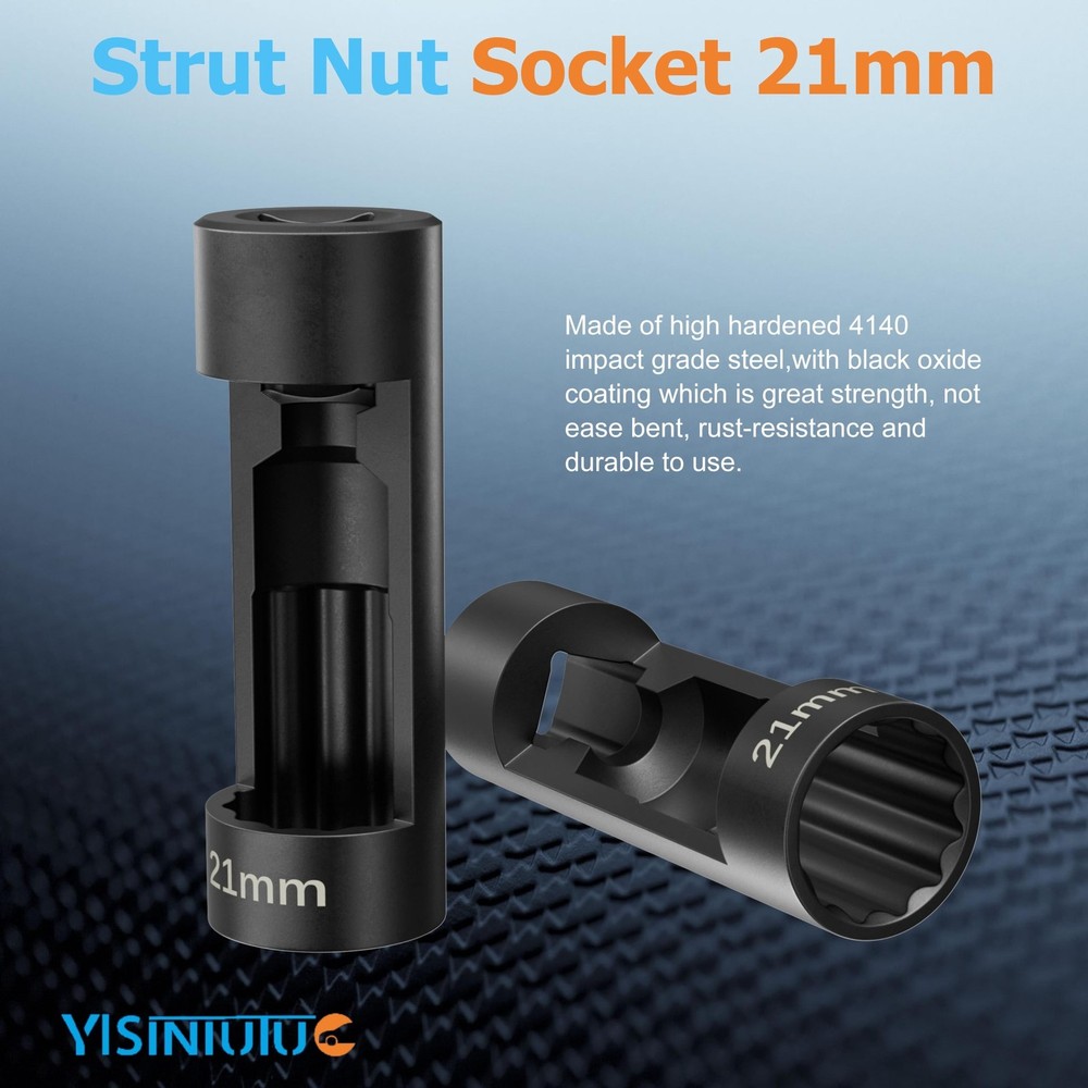 Suspension Strut Socket Tool - 12 Point 1/2" Drive Nut Socket for Easy Remova...