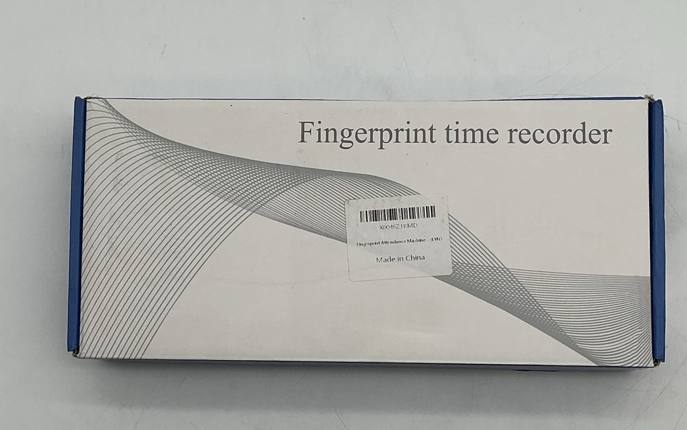 Fingerprint Time Attendance Clock System - Version 1.0, 1000mA (open Box).