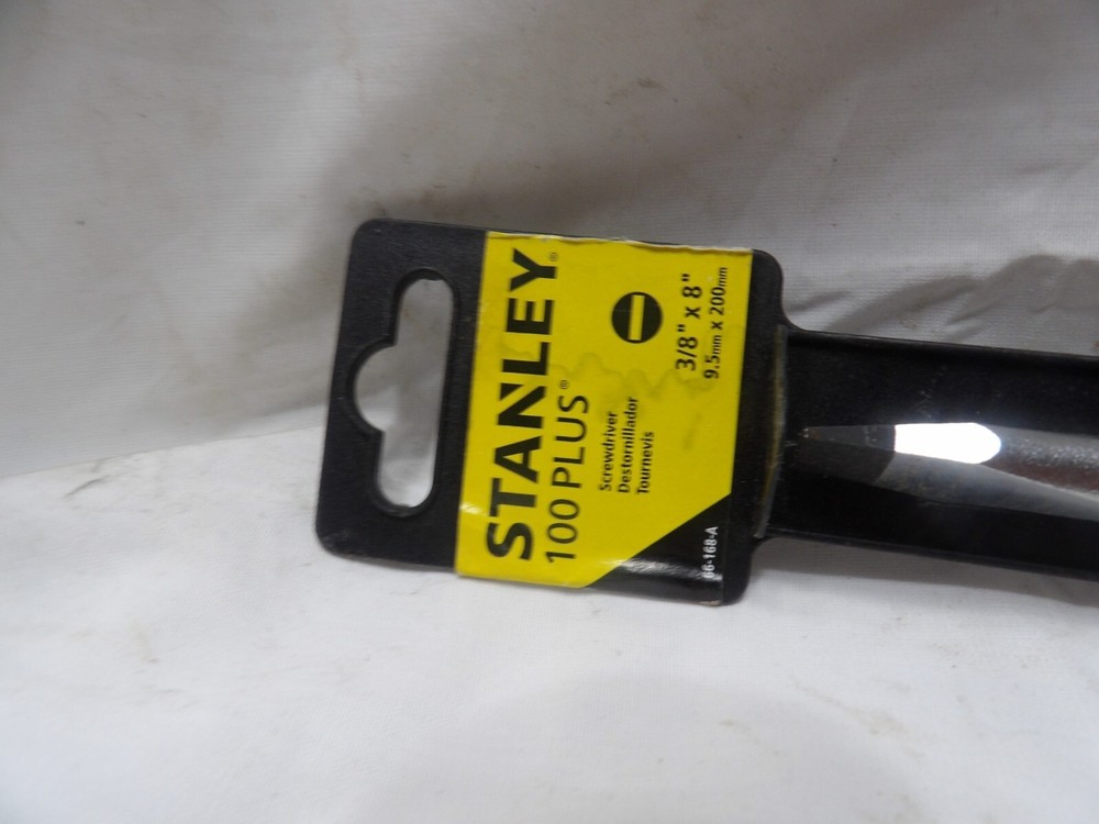 Stanley 100 Plus Flat Head Screwdriver #66-168-A