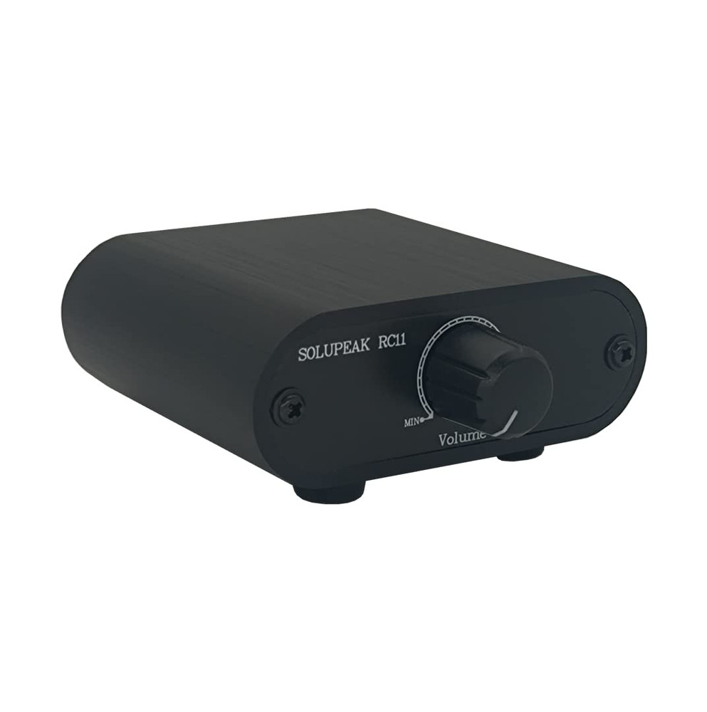 RCA Audio Volume Controller, Line Volume Control Box, Mini Attenuator Knob -RC11