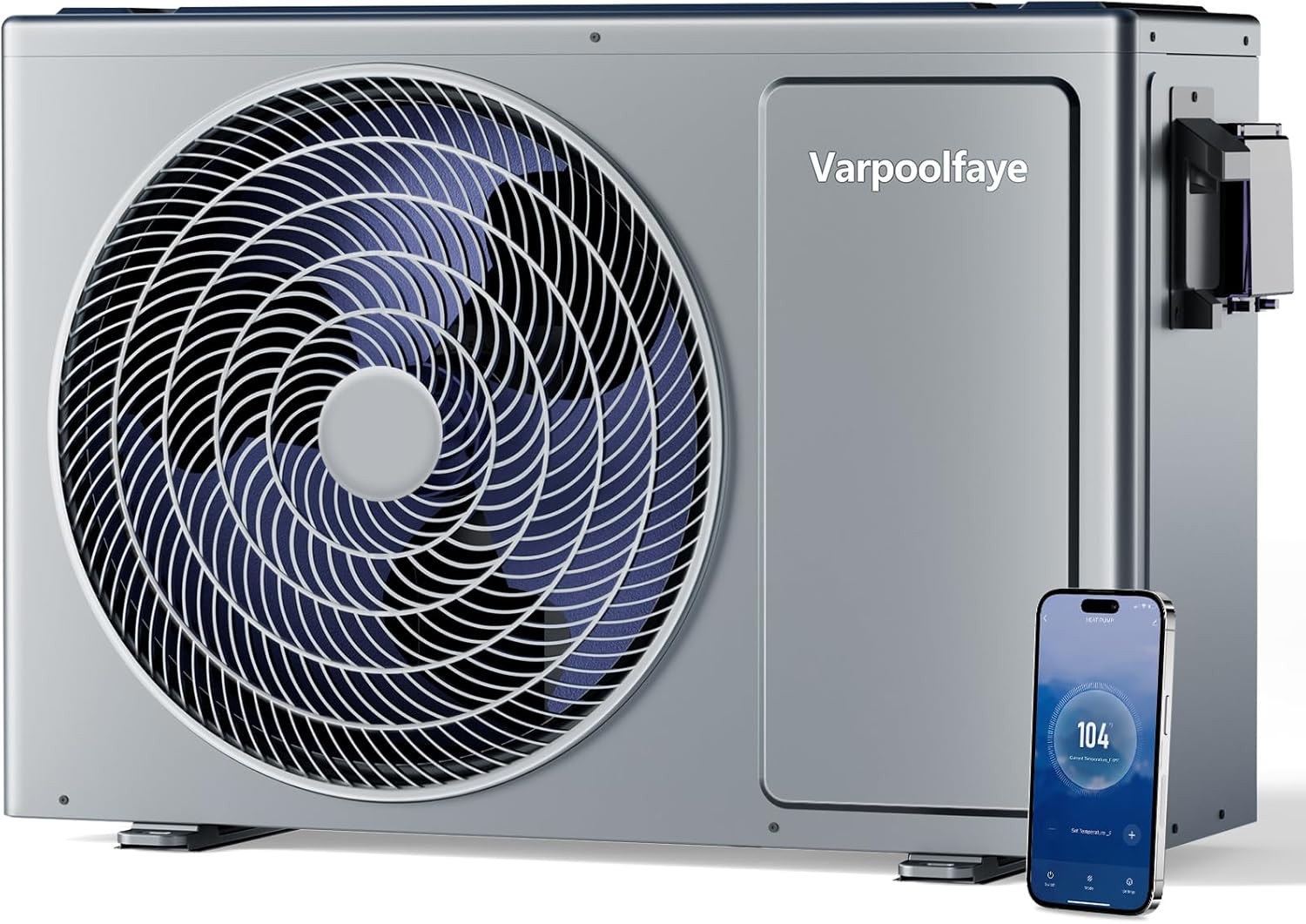 Varpoolfaye 27000BTU Above Ground Pool Heat Pump