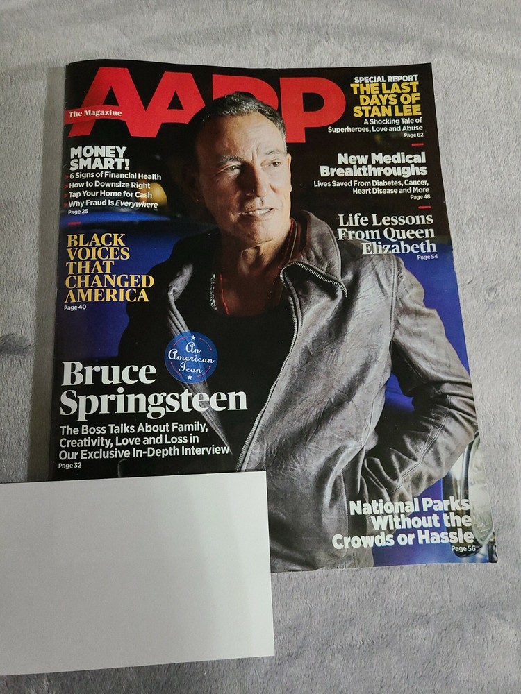 Bruce Springsteen AARP Magazine Oct/Nov 2020