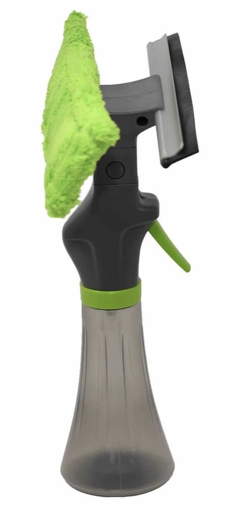 3 IN 1 WINDOW CLEANER TOOL WITH SPRAY BOTTLE SQUEEGEE & MICROFIBER WASHER HEAD