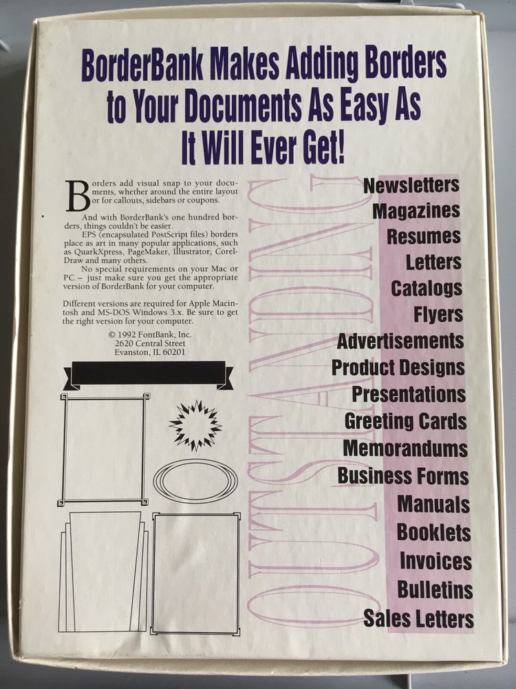 web publishing  Borderbank 100 Borders 3 Floppy Discs 3.5 Inch Diskette