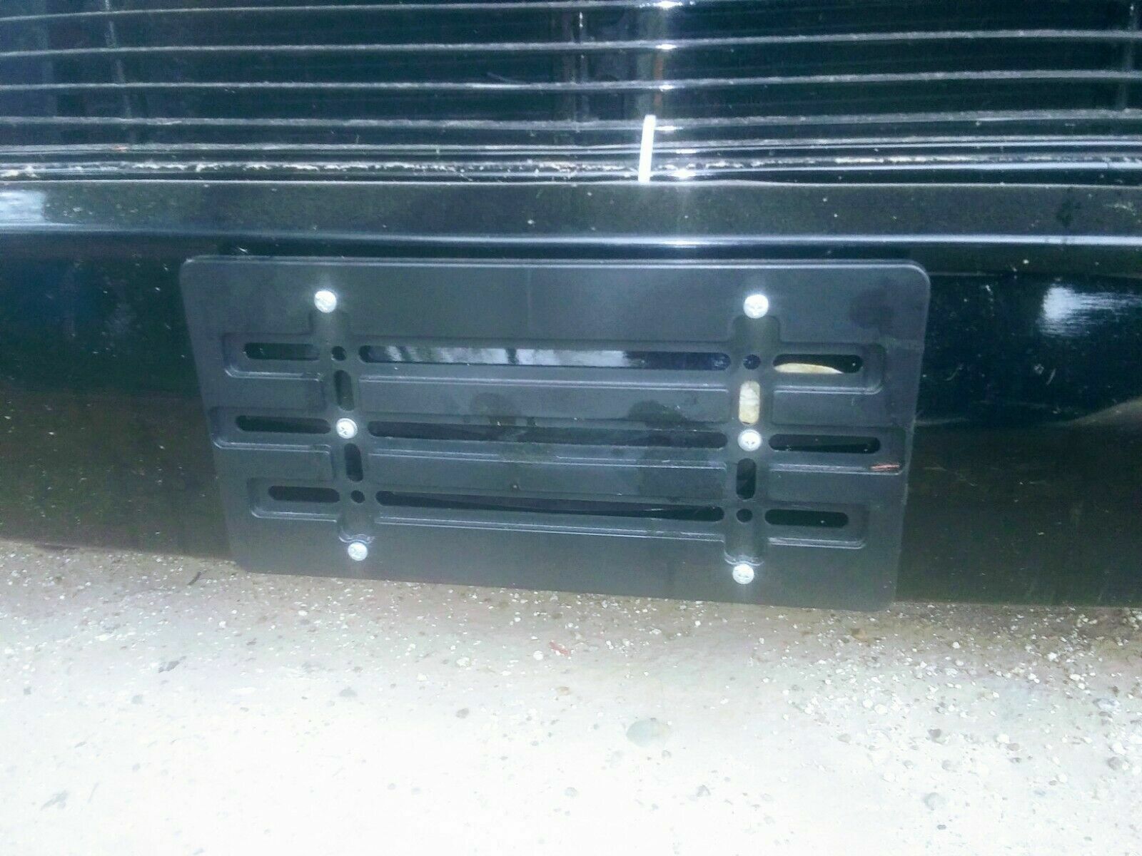 Universal License Plate Tag Holder Mounting Relocator Adapter Bumper Kit Bracket