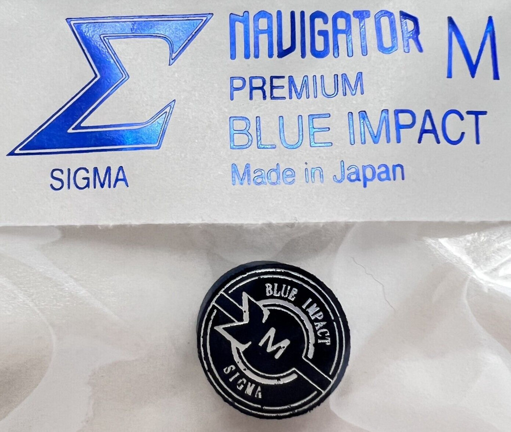 FREE SAME DAY SHIPPING (1) Navigator Sigma Blue Impact Medium Pool Cue Tip