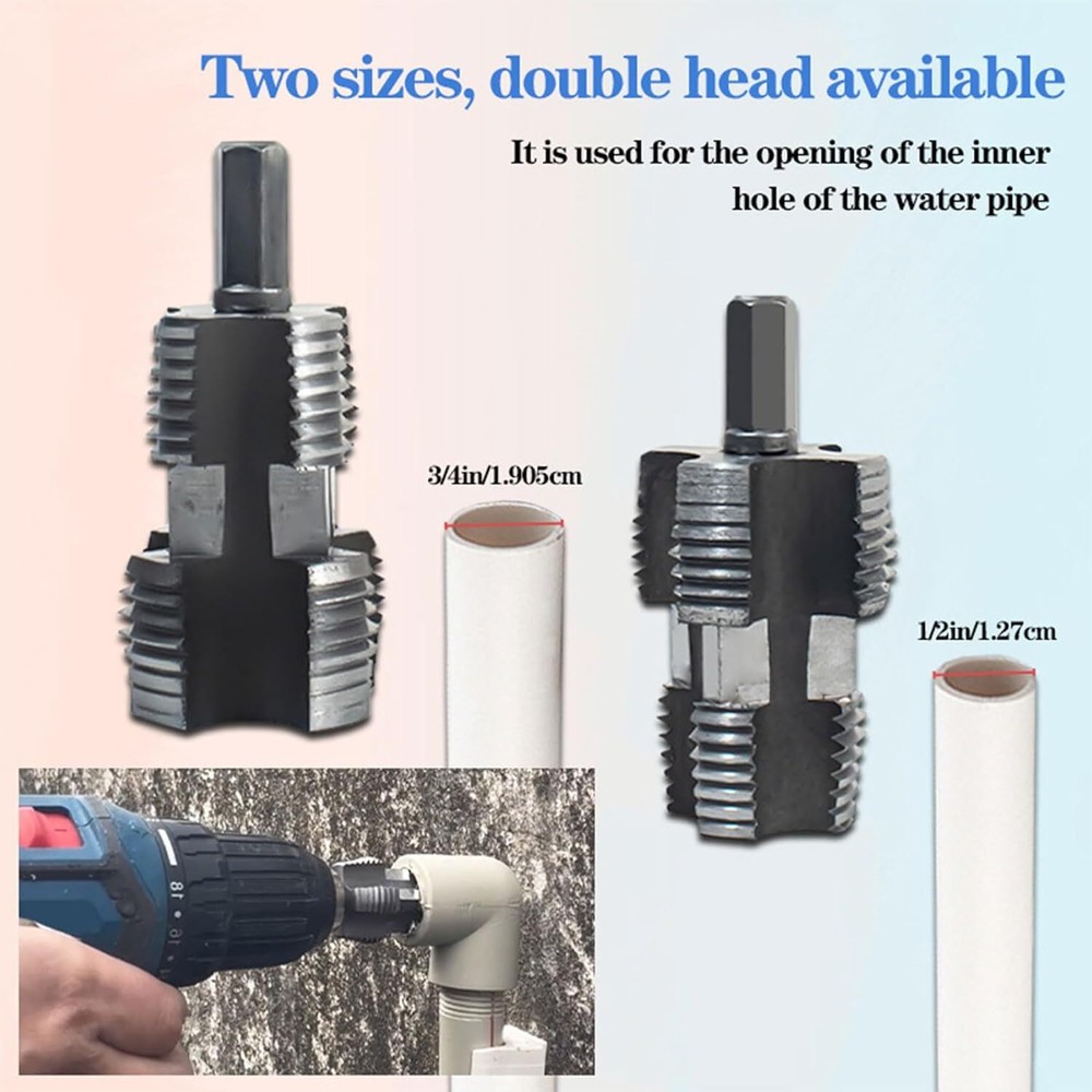 4 Points 6 Points Water Pipe Internal Thread Opener PVC Plastic Pipe Thread Tap