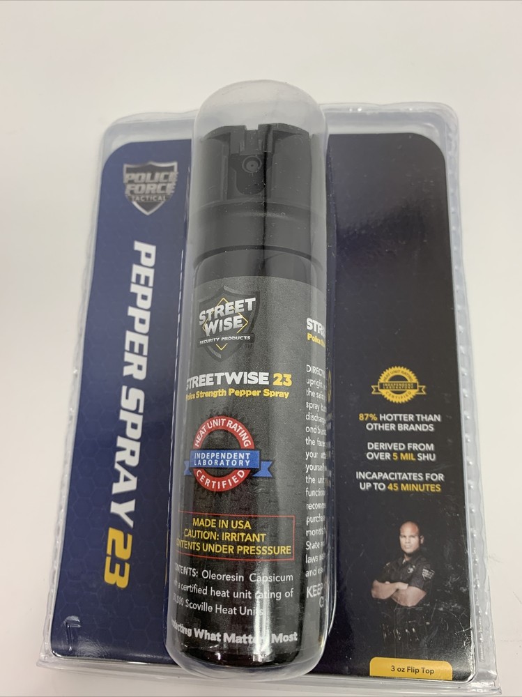 STREETWISE Pepper Spray 23-3OZ Fliptop Stream.