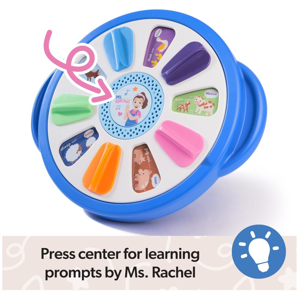 Ms. Rachel Official Spin Along Learning Wheel with 3 Learning Play Modes, Edu...