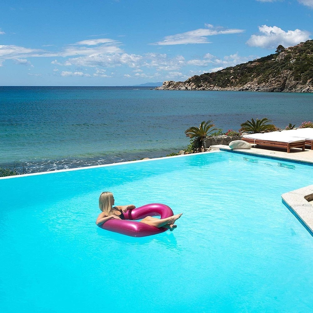 LOTELI Large Metallic Pink Heart Pool Float - 50