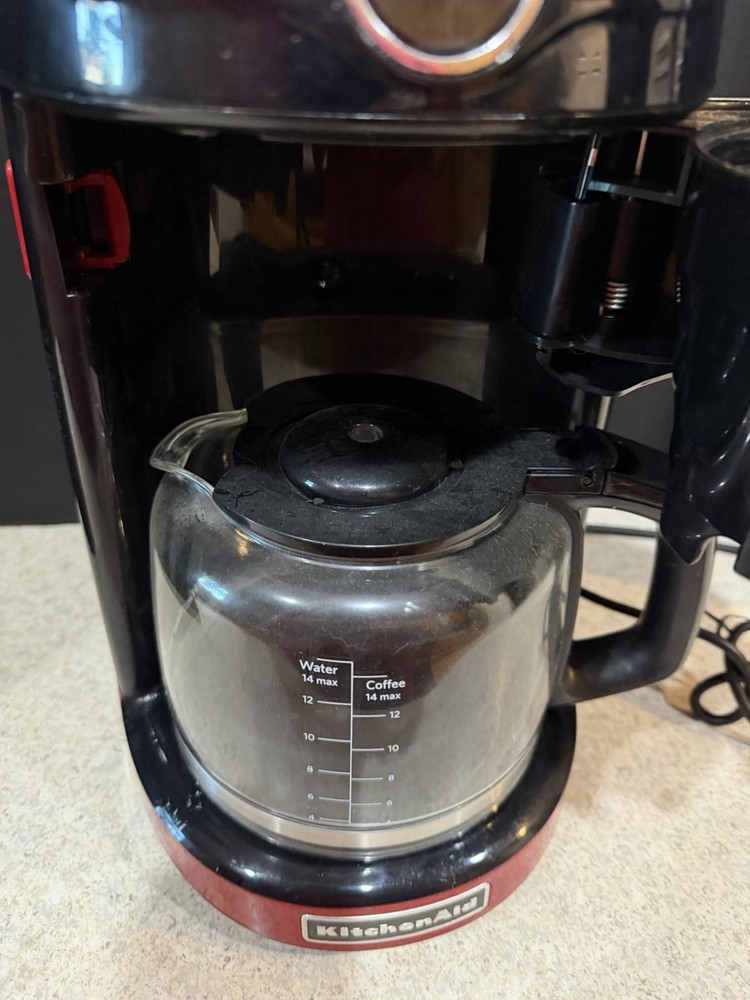 KitchenAid KCM1402ER Empire Red 14-Cup Programmable Coffee Maker-tested