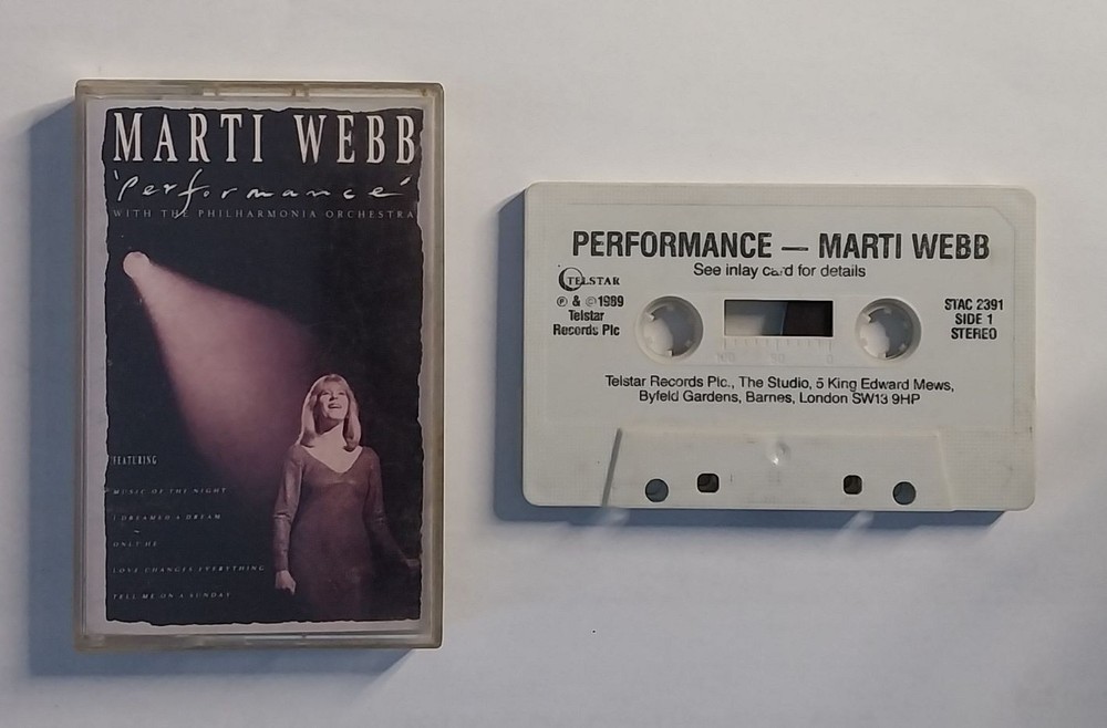 Marti Webb Performance Cassette (1989) Telstar STAC 2391